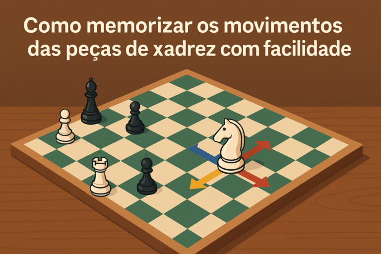 Como memorizar os movimentos das peças de xadrez com facilidade